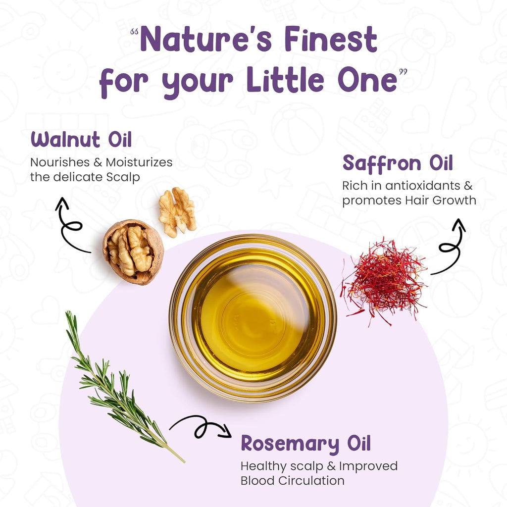 Mother Sparsh Nourishing Baby Hair Oil, Soothe & Nourishes Delicate Baby Scalp, Suitable Hair Oil for Newborns