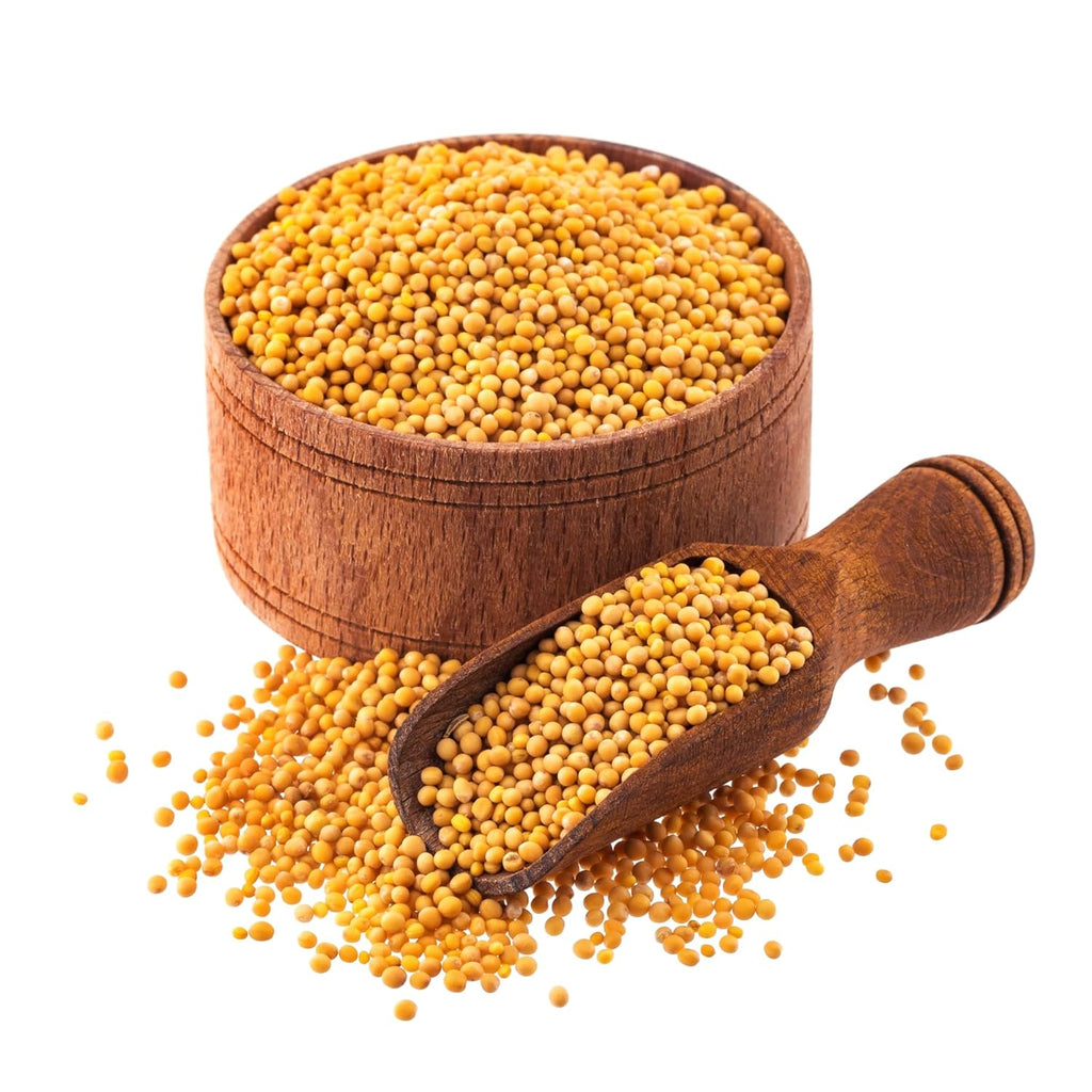 Organic Zing Yellow Mustard Seeds | Whole Yellow Mustard Seed for Pickles & Cooking | 100% Raw Mustard Seeds