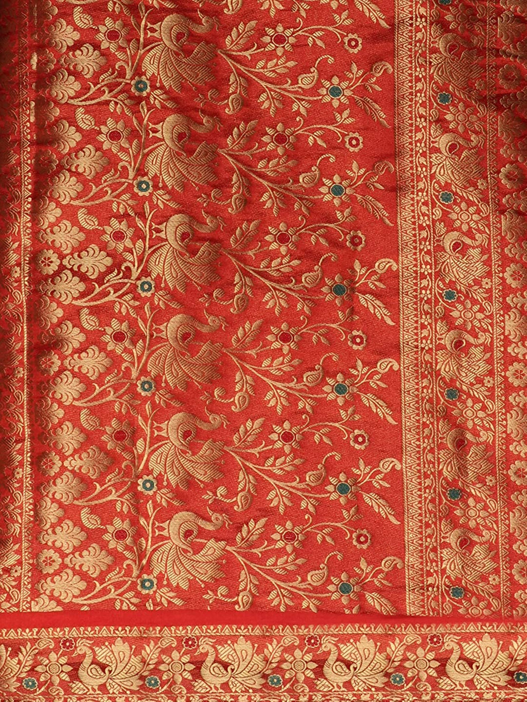 Mimosa Women's Kanchipuram Art Silk Saree With Blouse Piece