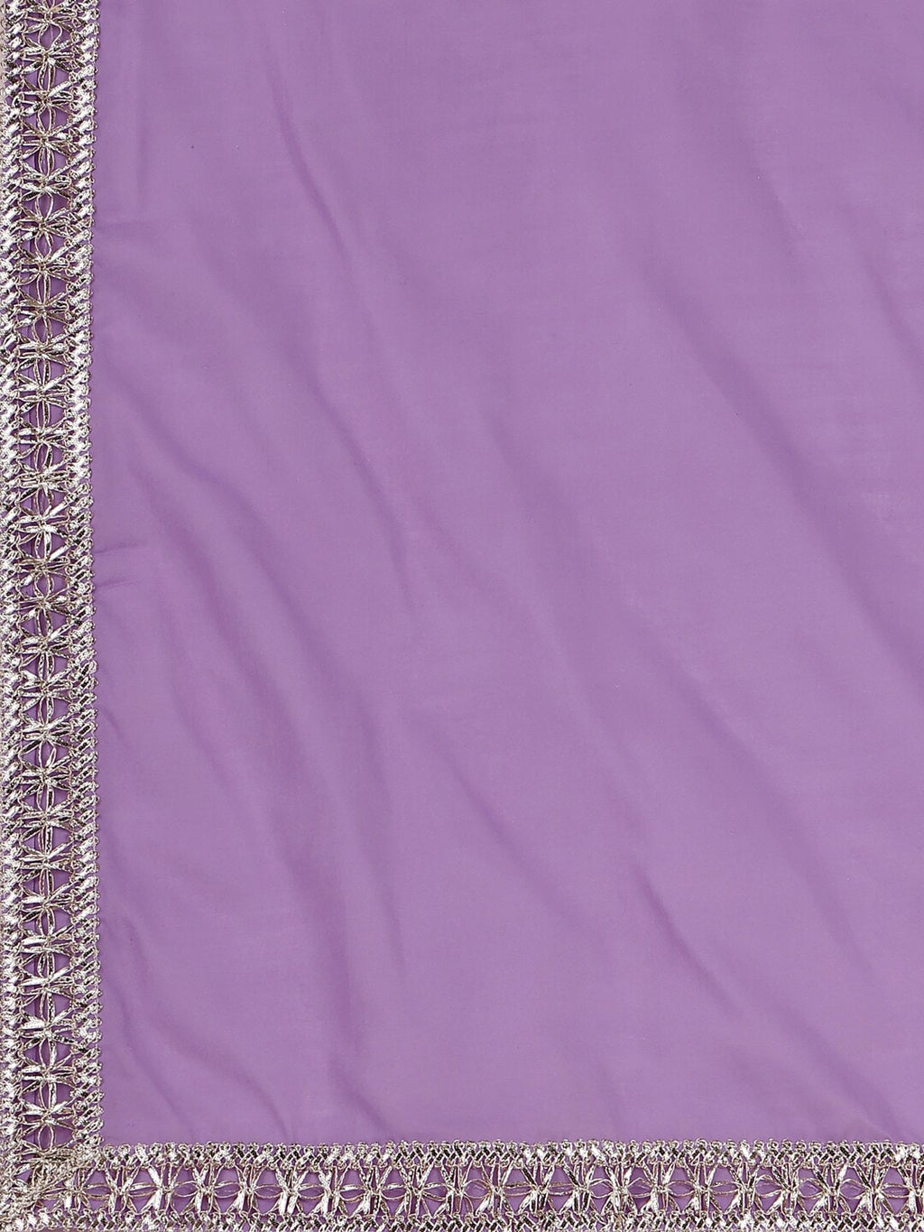 HERE&NOW Purple Floral Printed Pure Cotton A-Line Kurta & Trousers With Dupatta