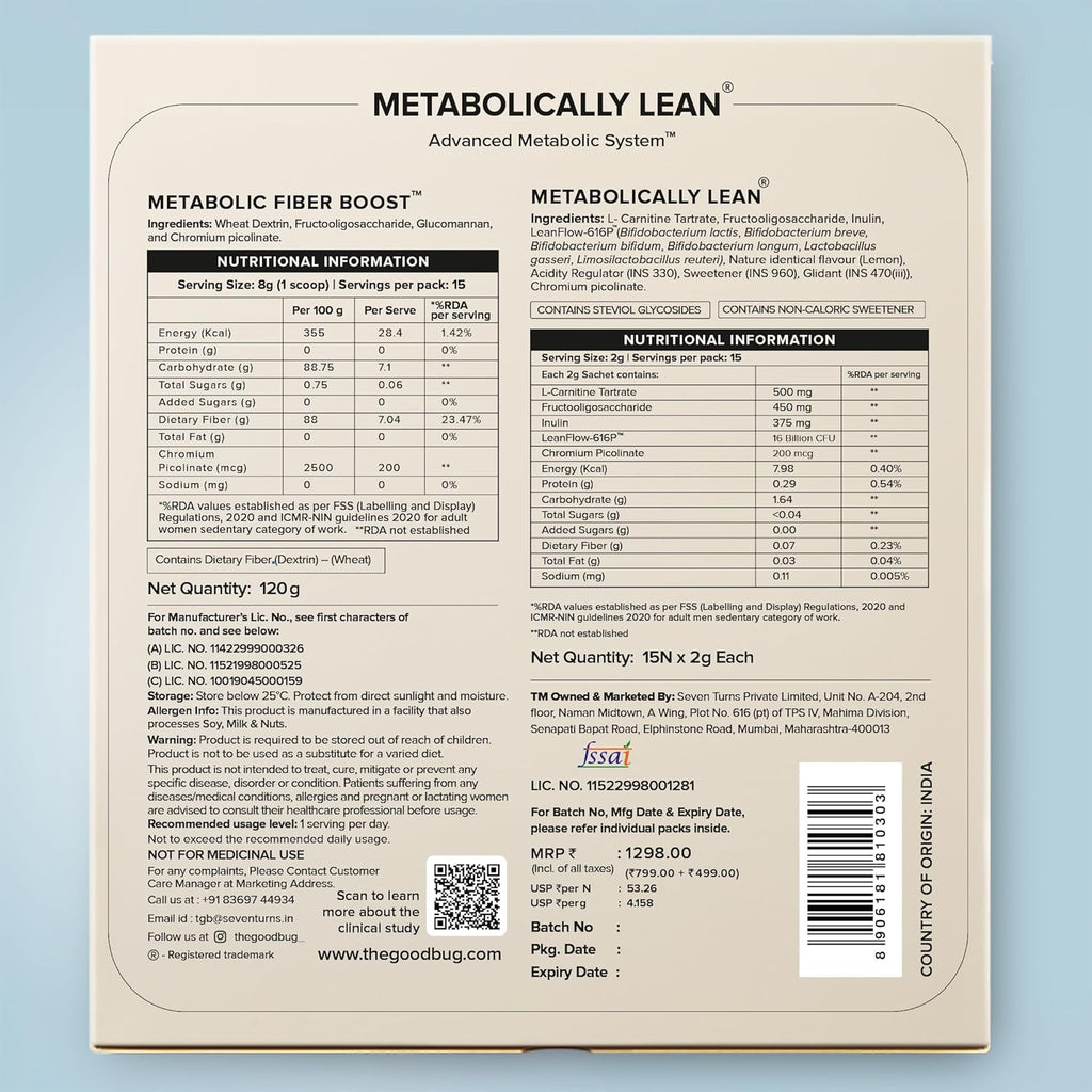 The Good Bug Metabolic Fiber Boost