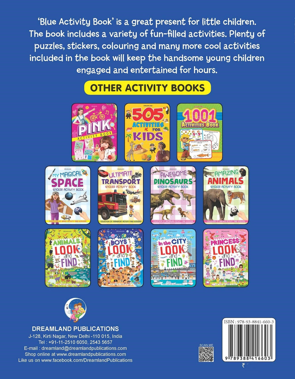 Dreamland Blue Activity Book