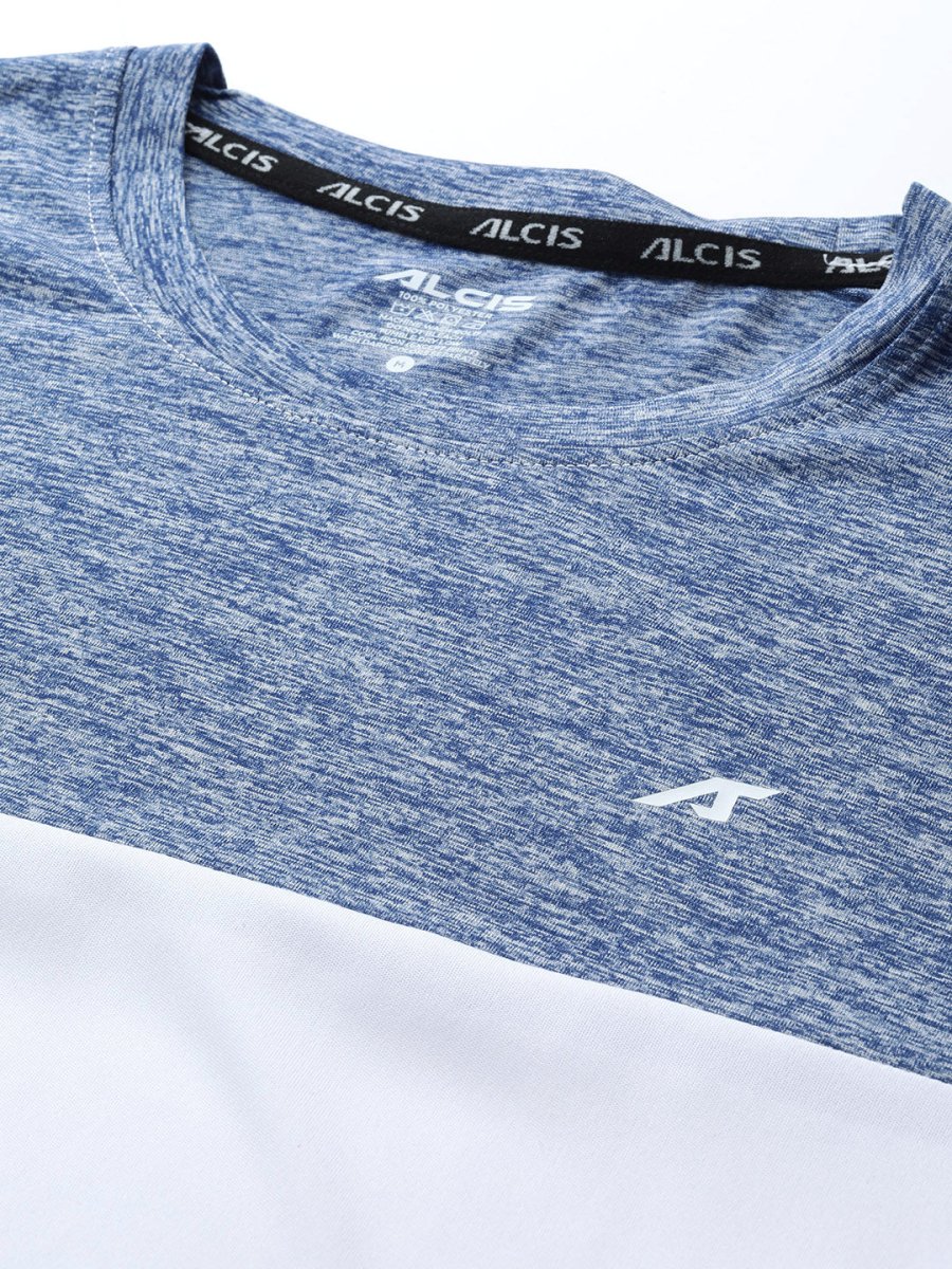 Alcis Men Colourblocked Dry Tech Slim Fit Sports T-shirt