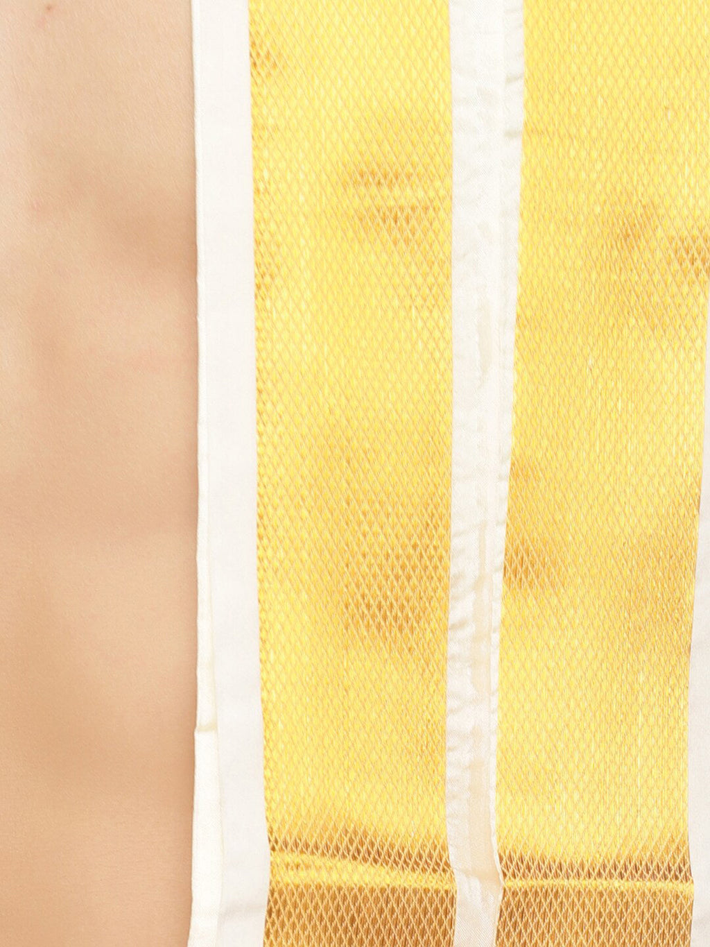 Sethukrishna Cream-Coloured Solid Dhoti For Men