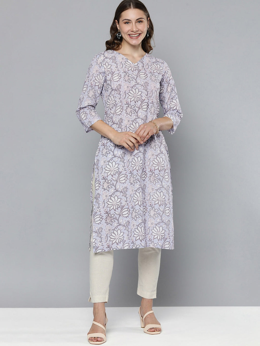HERE&NOW Floral Printed Kurta