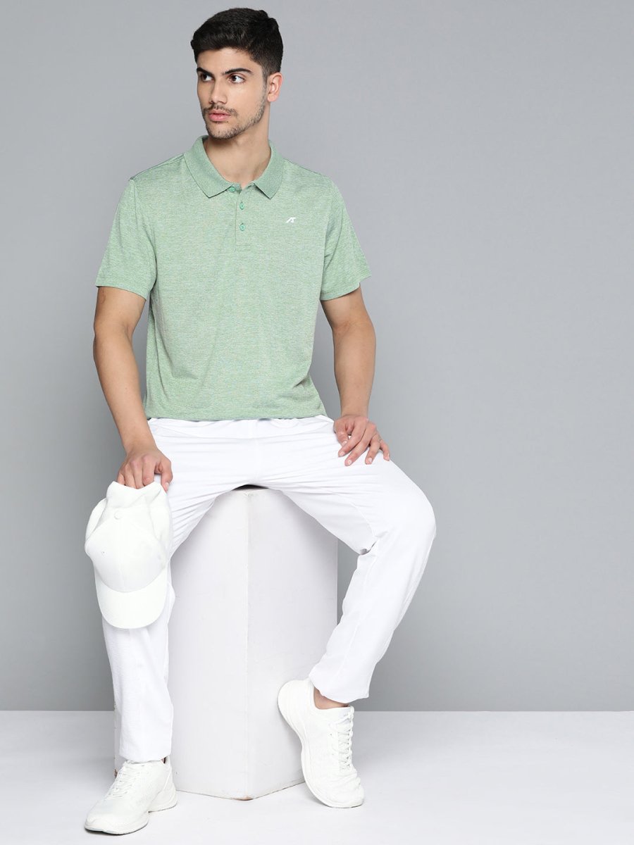 Alcis Men Polo Collar Anti Static Slim Fit Sports T-shirt