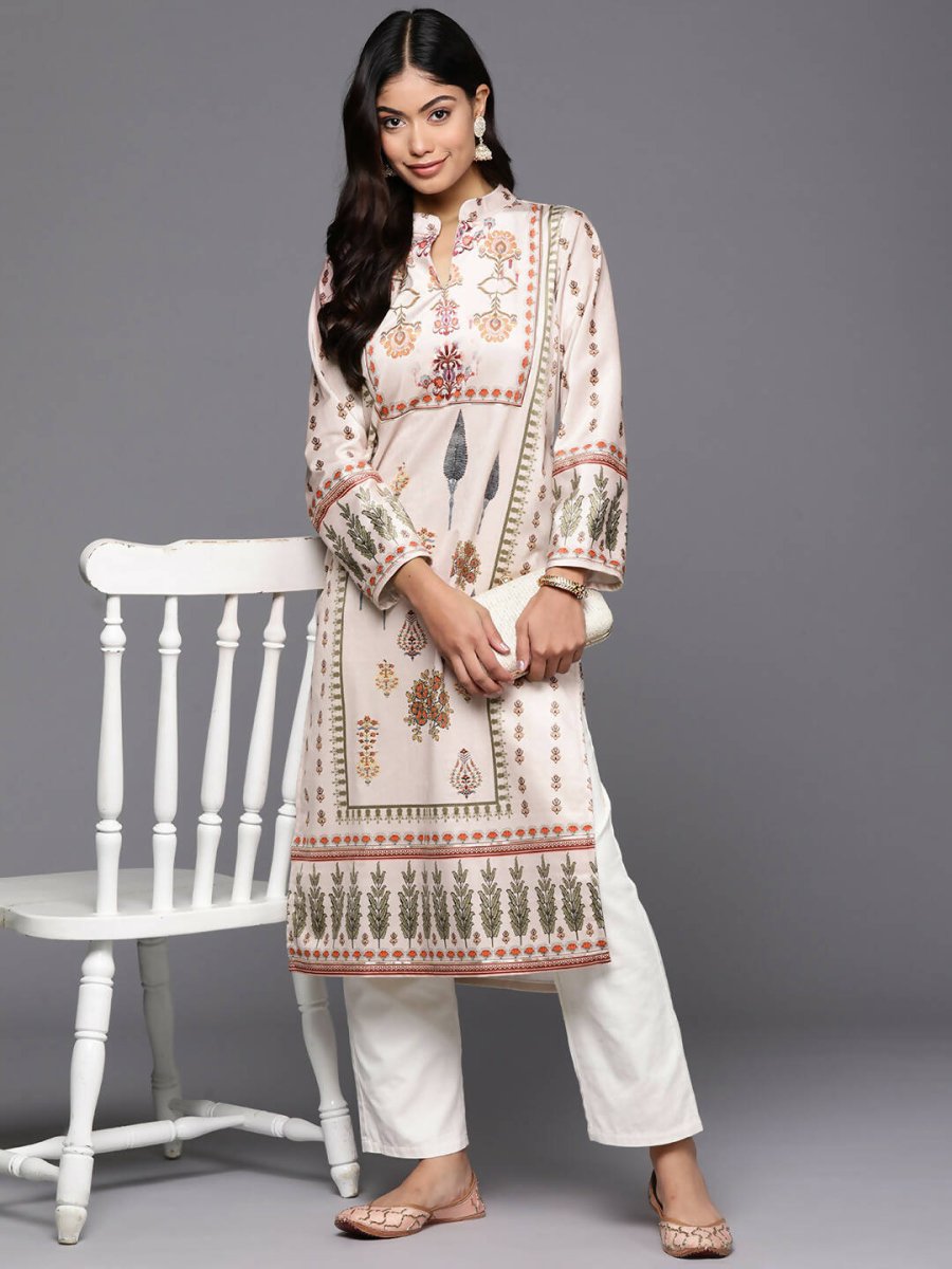 Ahalyaa Women's Traditional wear Kurta - Nude