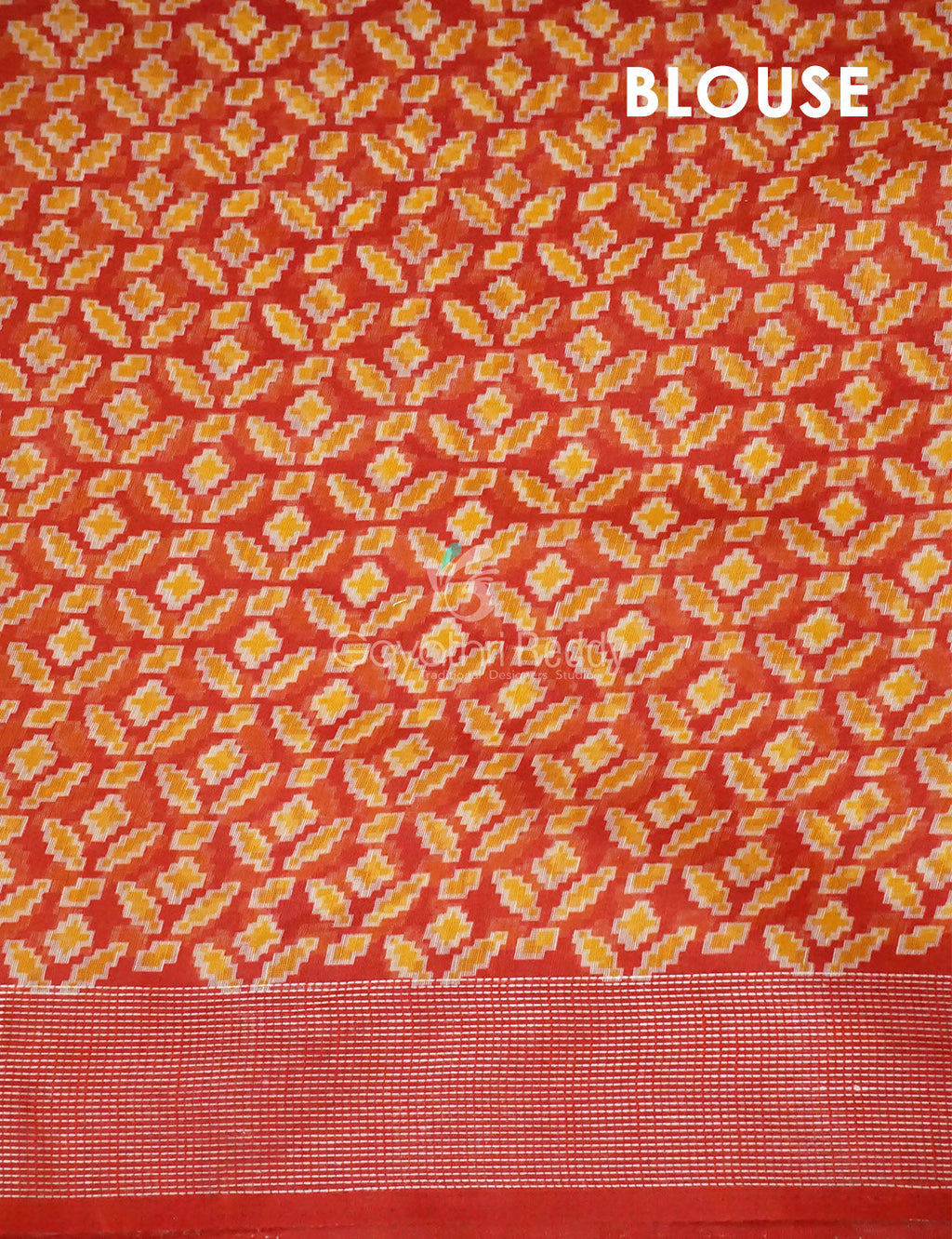 Shades of Mehendi Green Patola Print Semi Chanderi Saree By Gayathri Reddy Designer Studio