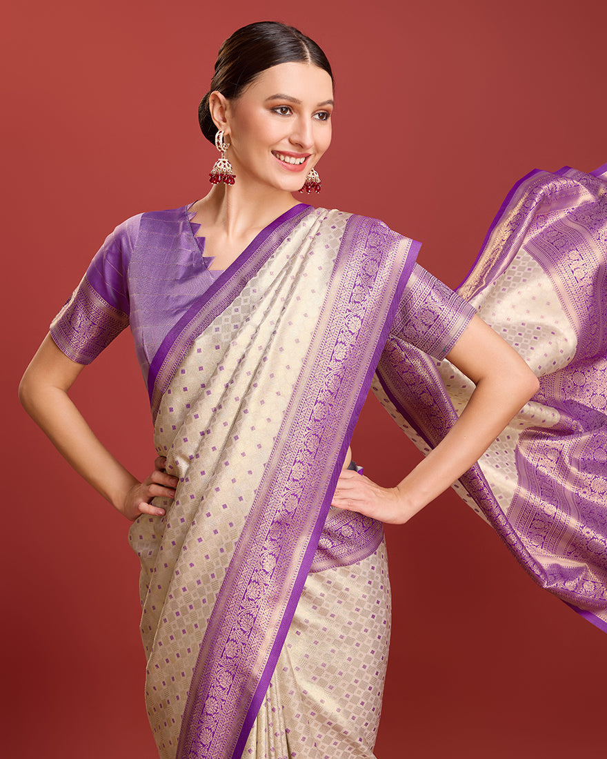 Monjolika Fashion Dark Green Color Silk Ajarak Design Traditional Saree