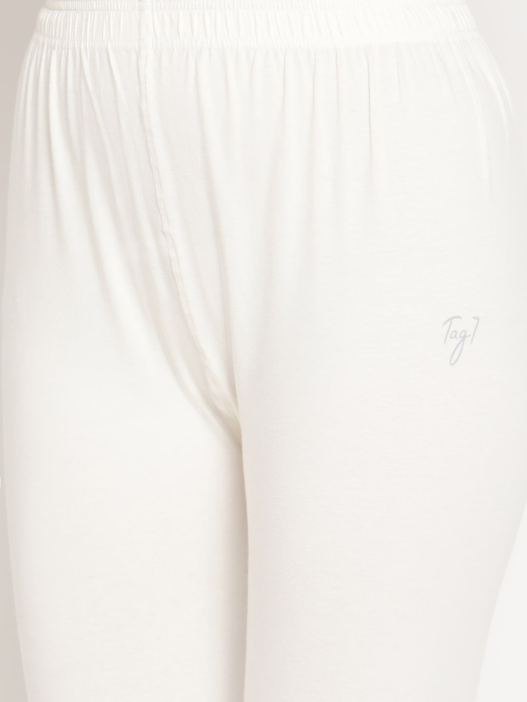 TAG 7 Women Pack Of 2 Solid Ankle-Length Comfort Fit Leggings