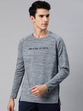Alcis Men Brand Logo Printed Anti Static Slim Fit T-shirt