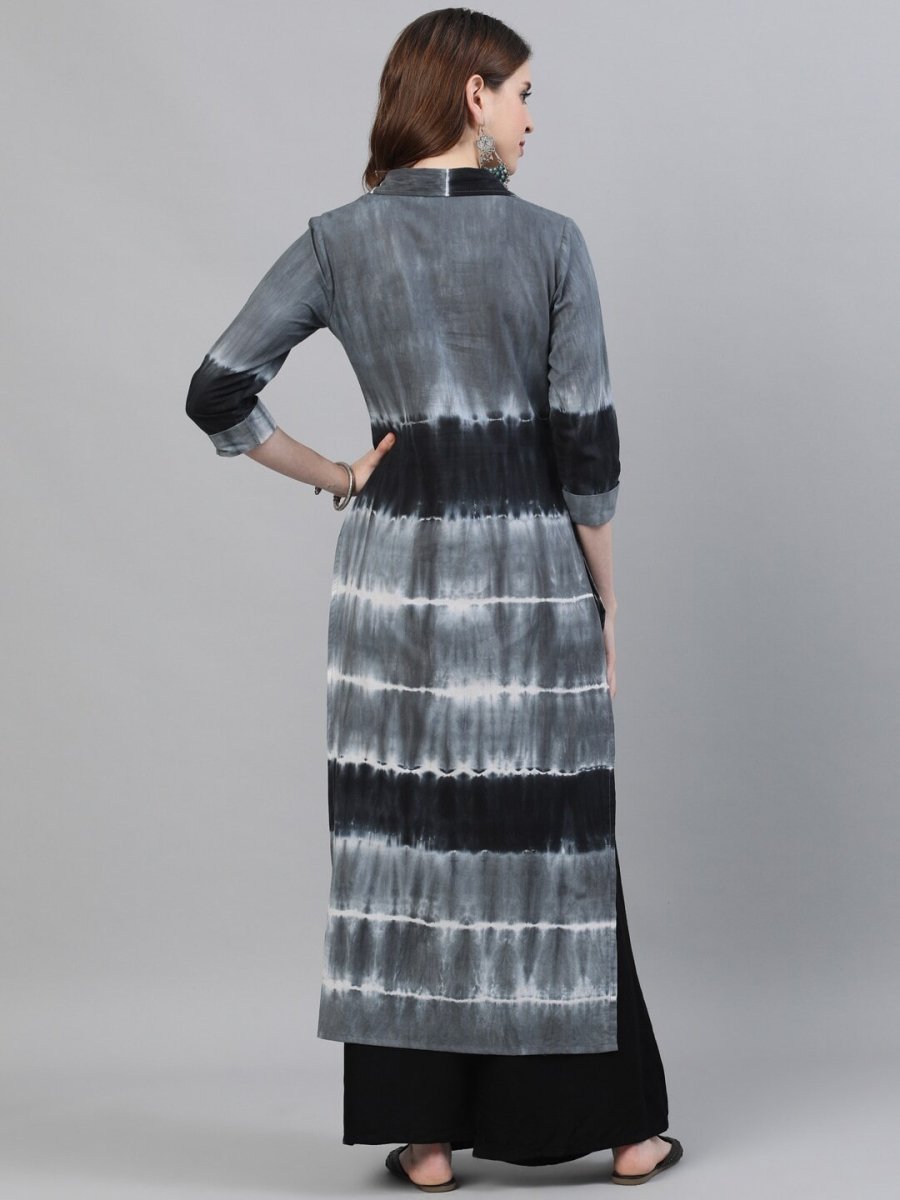 Aks Women Tie & Dye Cotton Kurta