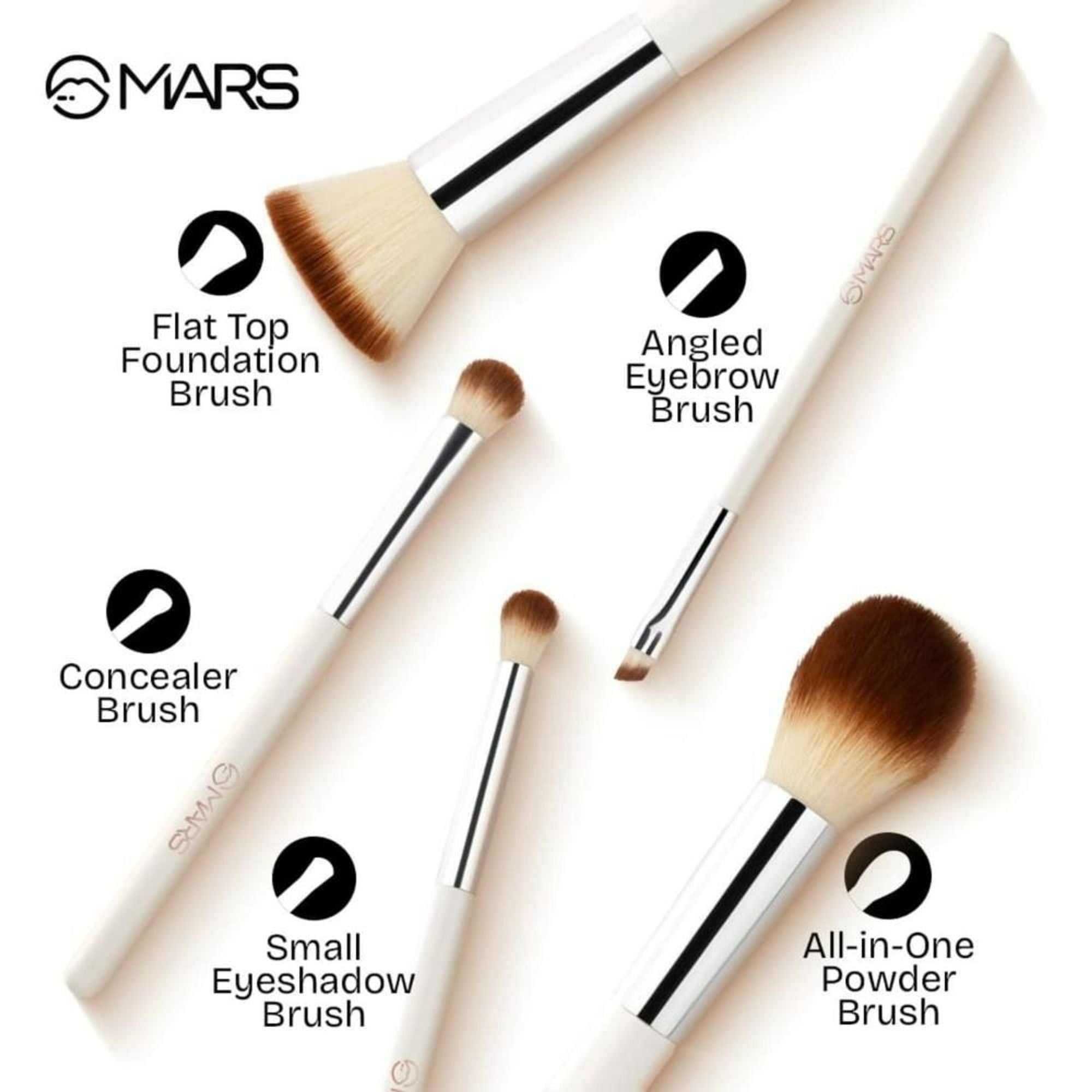 MARS Cosmetics Penta Perfect Brush - Set of 5