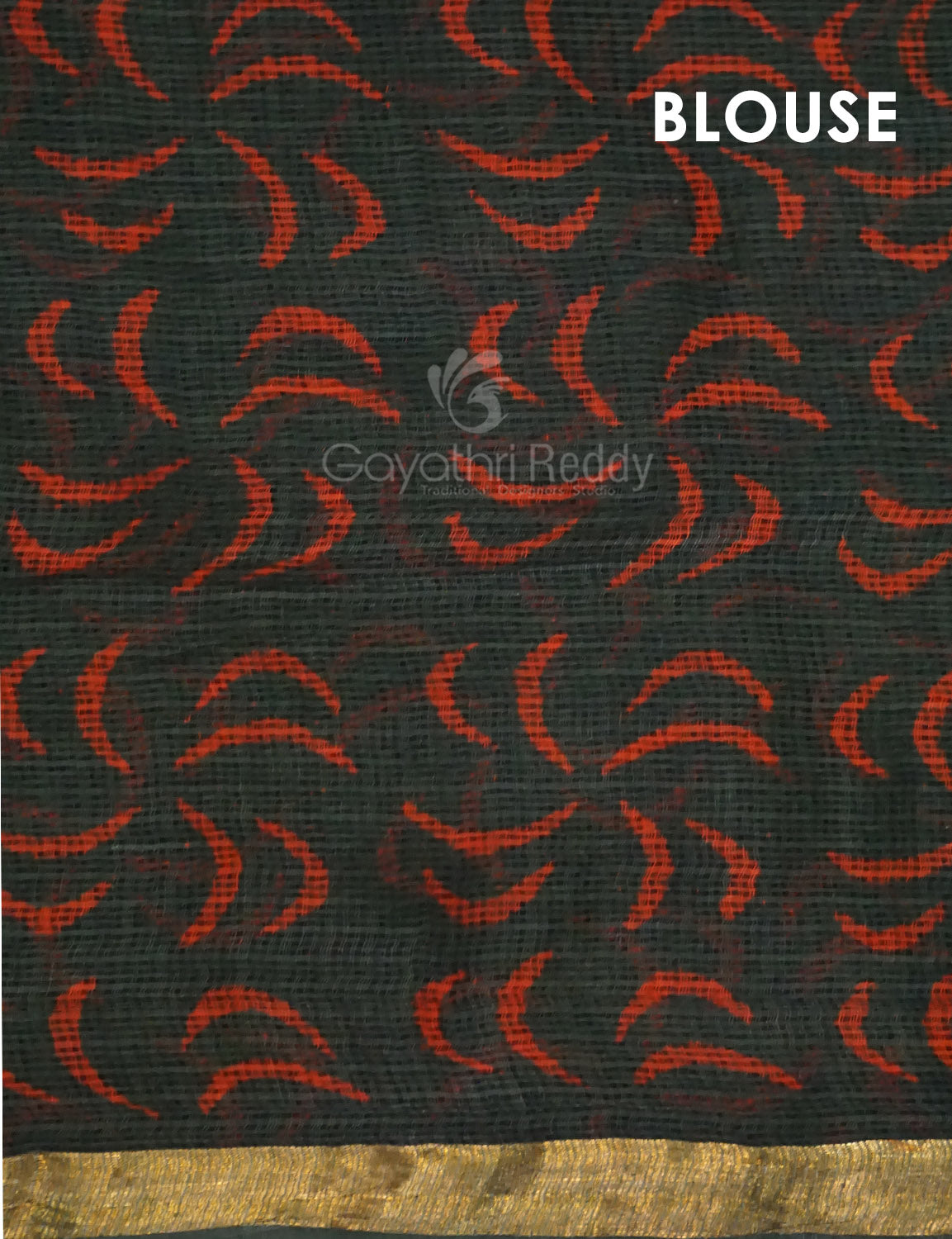 Combo of Green, Red And Yellow Colour Block Print Pure Kota Doria Printed Saree By Gayathri Reddy Designer Studio