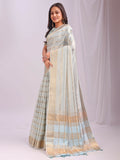 Shree Shyam Fashion Organza Sky Blue Saree