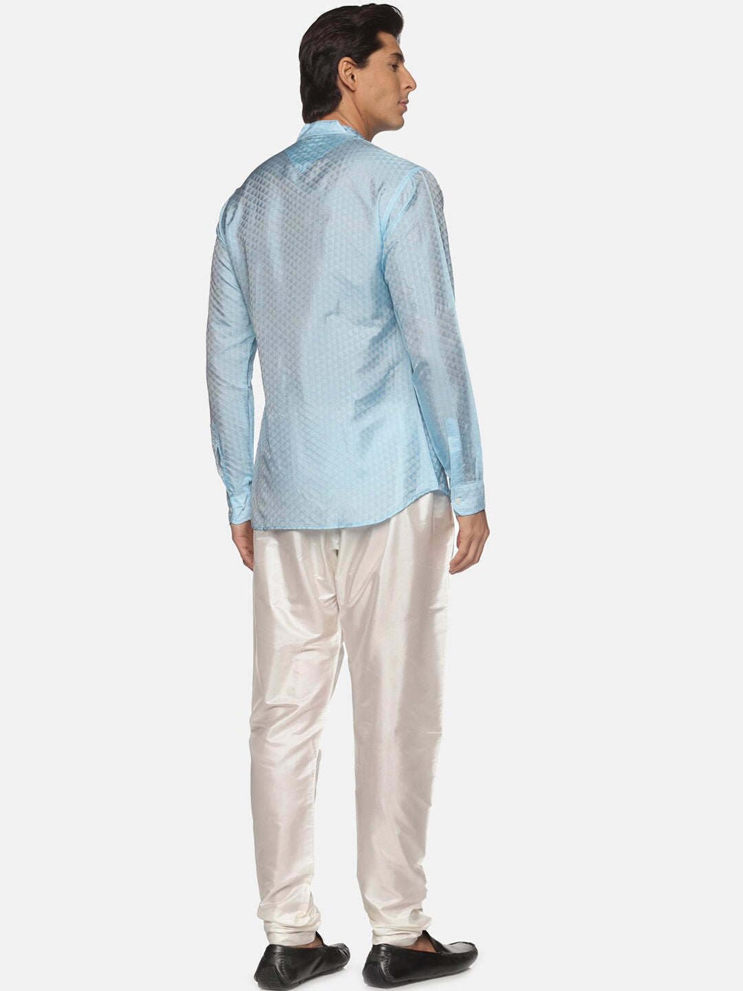 Sethukrishna Men Blue Kurta with Pyjama