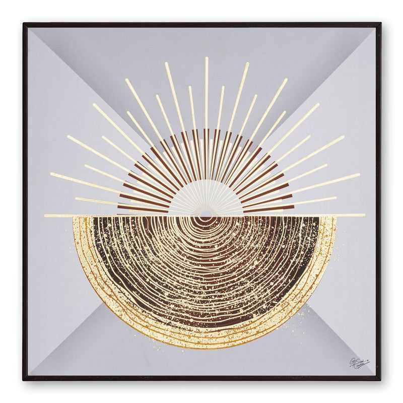 Tehzeeb Creations Golden Embossed Wall Painting