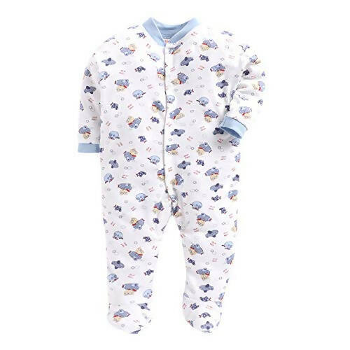 Daddy - G Rompers/Sleepsuits/Jumpsuit /Night Suits for New Born Babies - Sky Blue