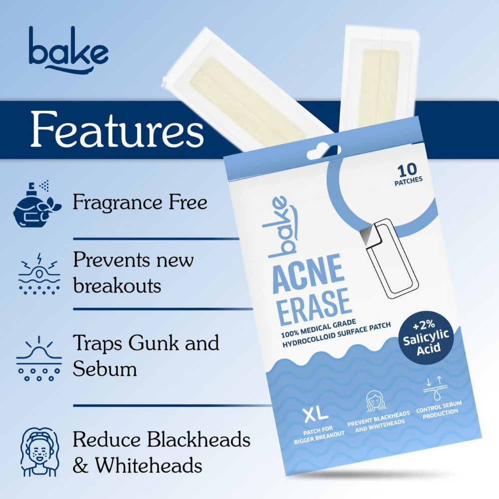 Bake Acne Erase XL Pimple Patches & Nose Patches