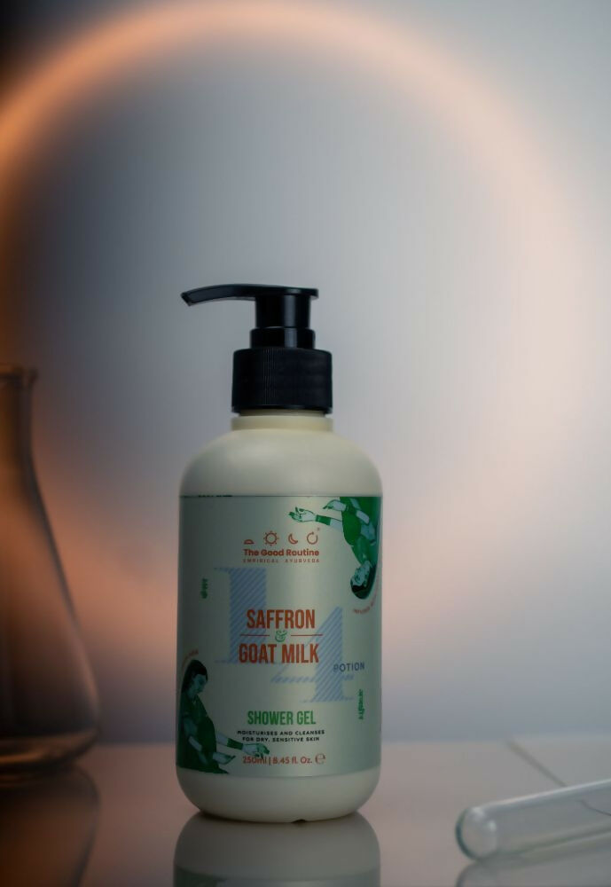 The Good Routine Goat Milk & Saffron Sulphate-Free Shower Gel