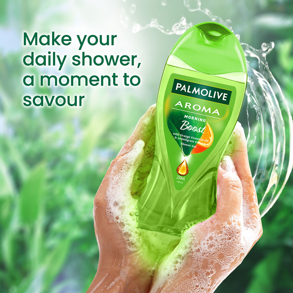 Palmolive Orange Essential Oil & Lemongrass Aroma Morning Boost Body Wash