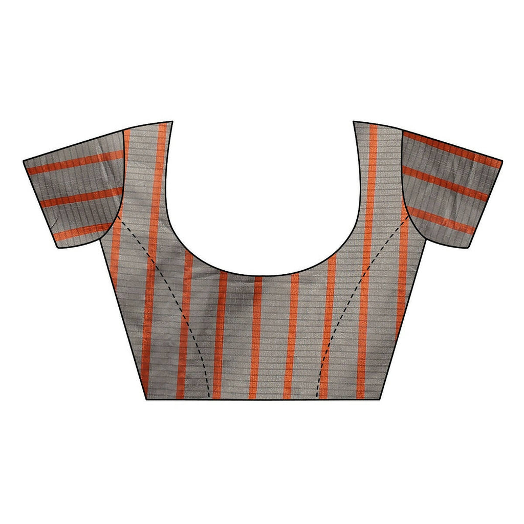 Vamika Brown Cotton Silk Weaving Saree (Paithani Chiku)