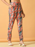 Myshka Women's Multi Slim Fit Party Trouser