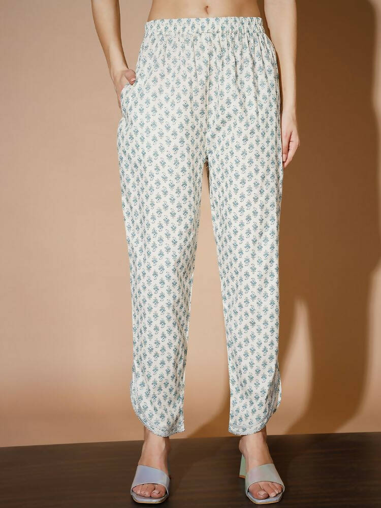 Myshka Women Multi-Floral Kurta & Trousers