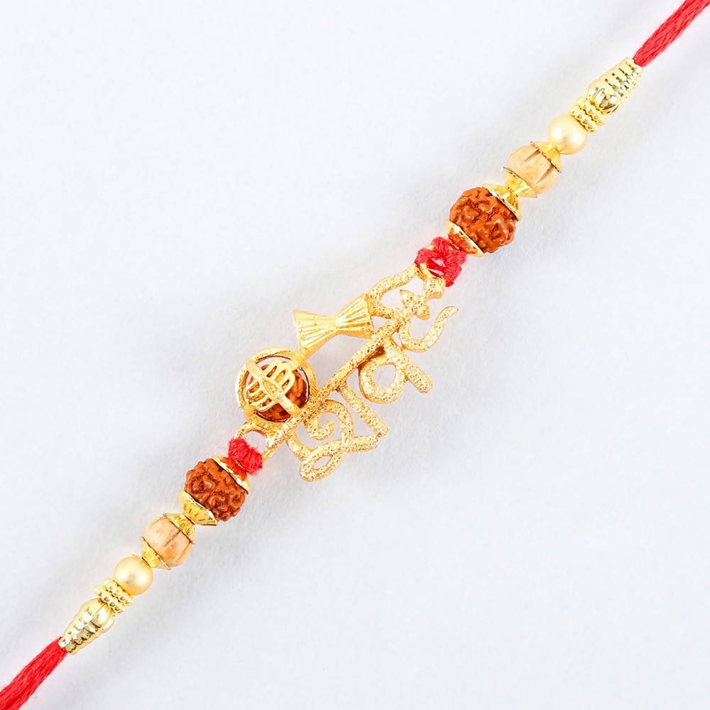 Auspicious Lord Shiv Rakhi & 2 Dairy Milk Silk