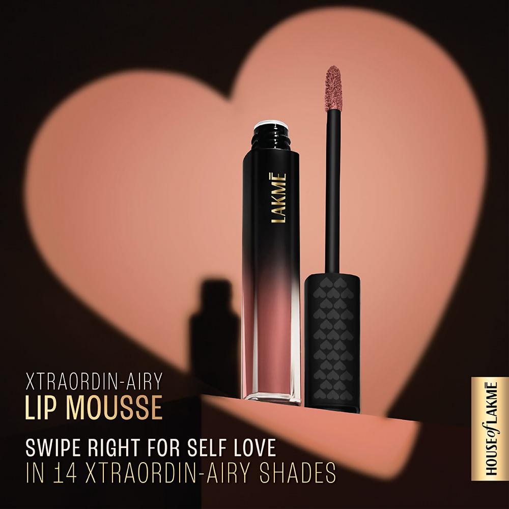 Lakme Xtraordin-Airy Velvet Matte Lip Mousse - Blush Nude