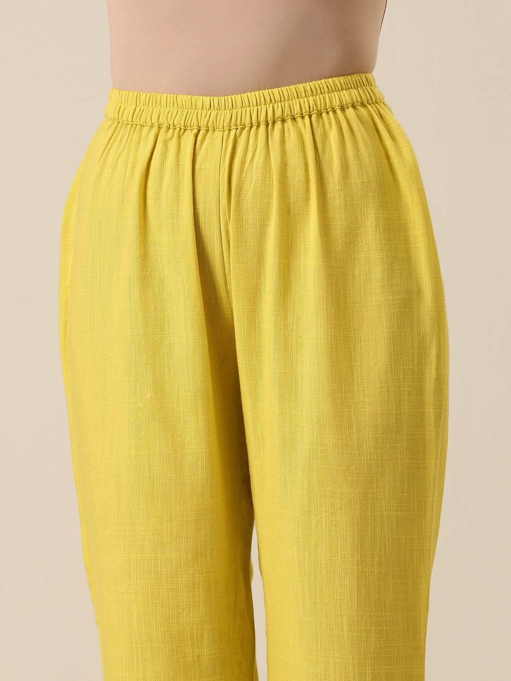 trueBrowns Lime Slub Texture Relax Fit Co-Ord Set