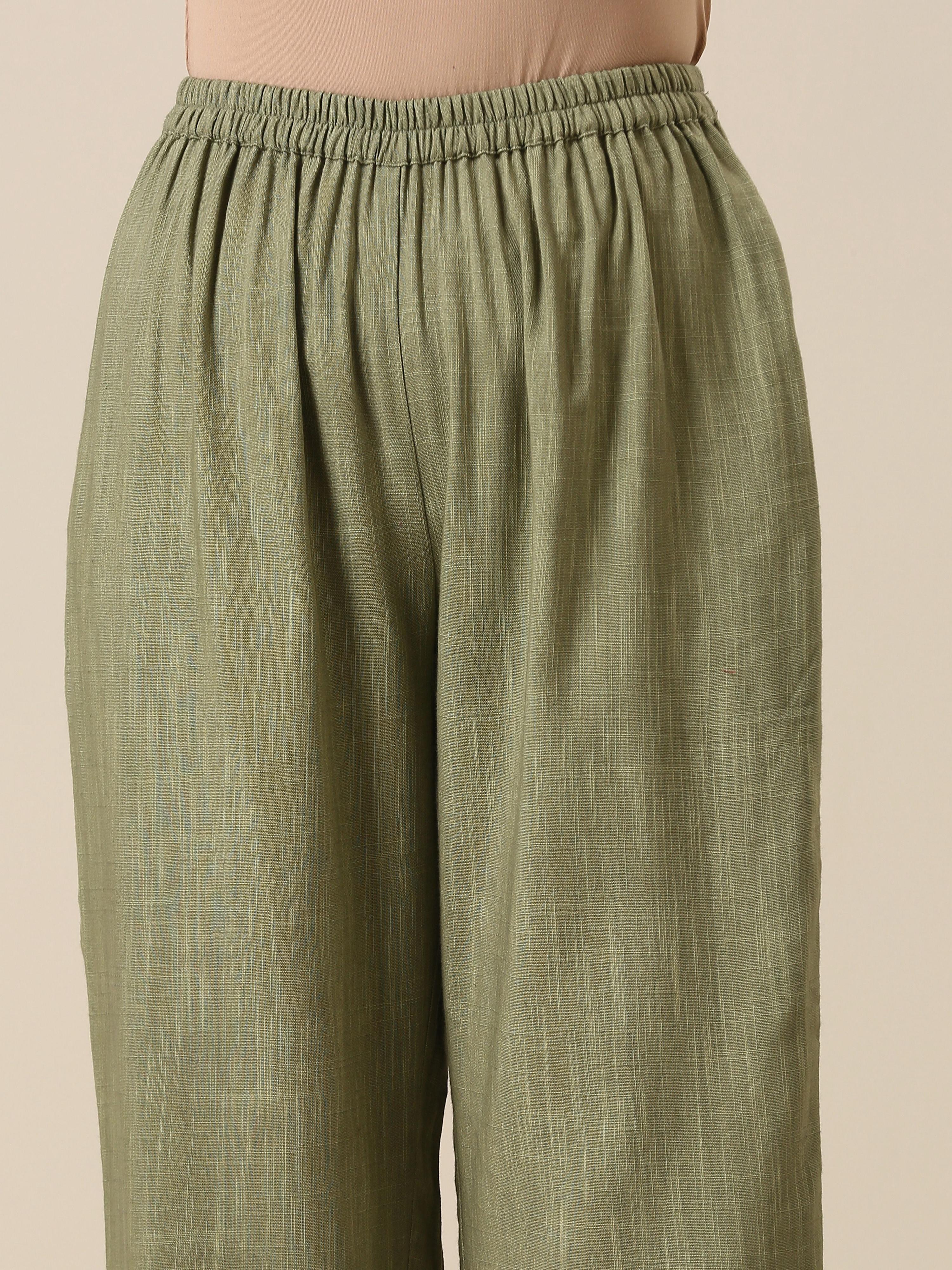 trueBrowns Sage Slub Textured Short Co-Ord Set