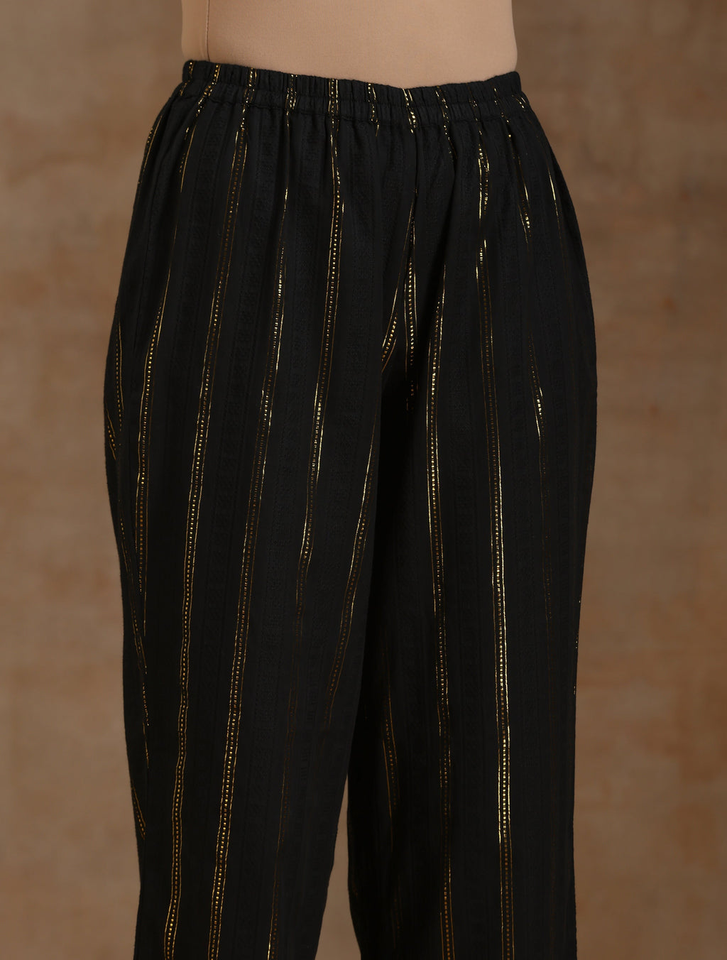 trueBrowns Black Gold Cotton Relaxed Co-Ord Set