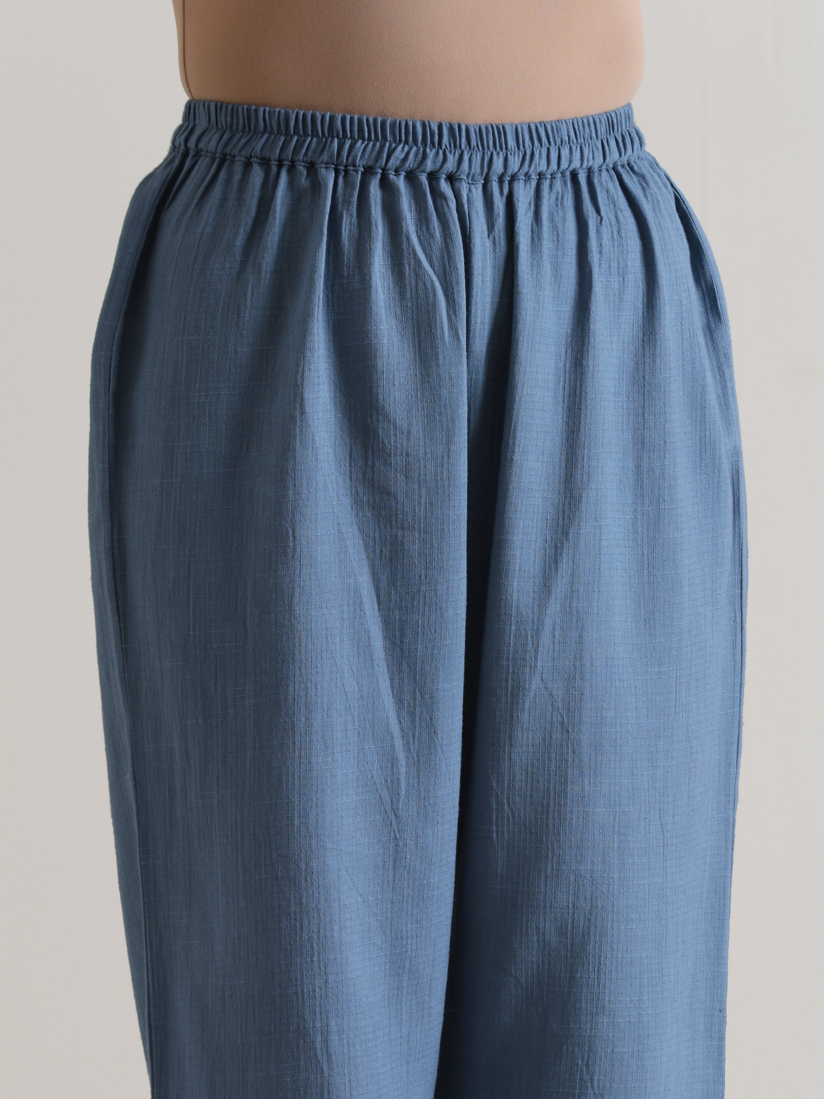 trueBrowns Light Blue Kurta Pant Set