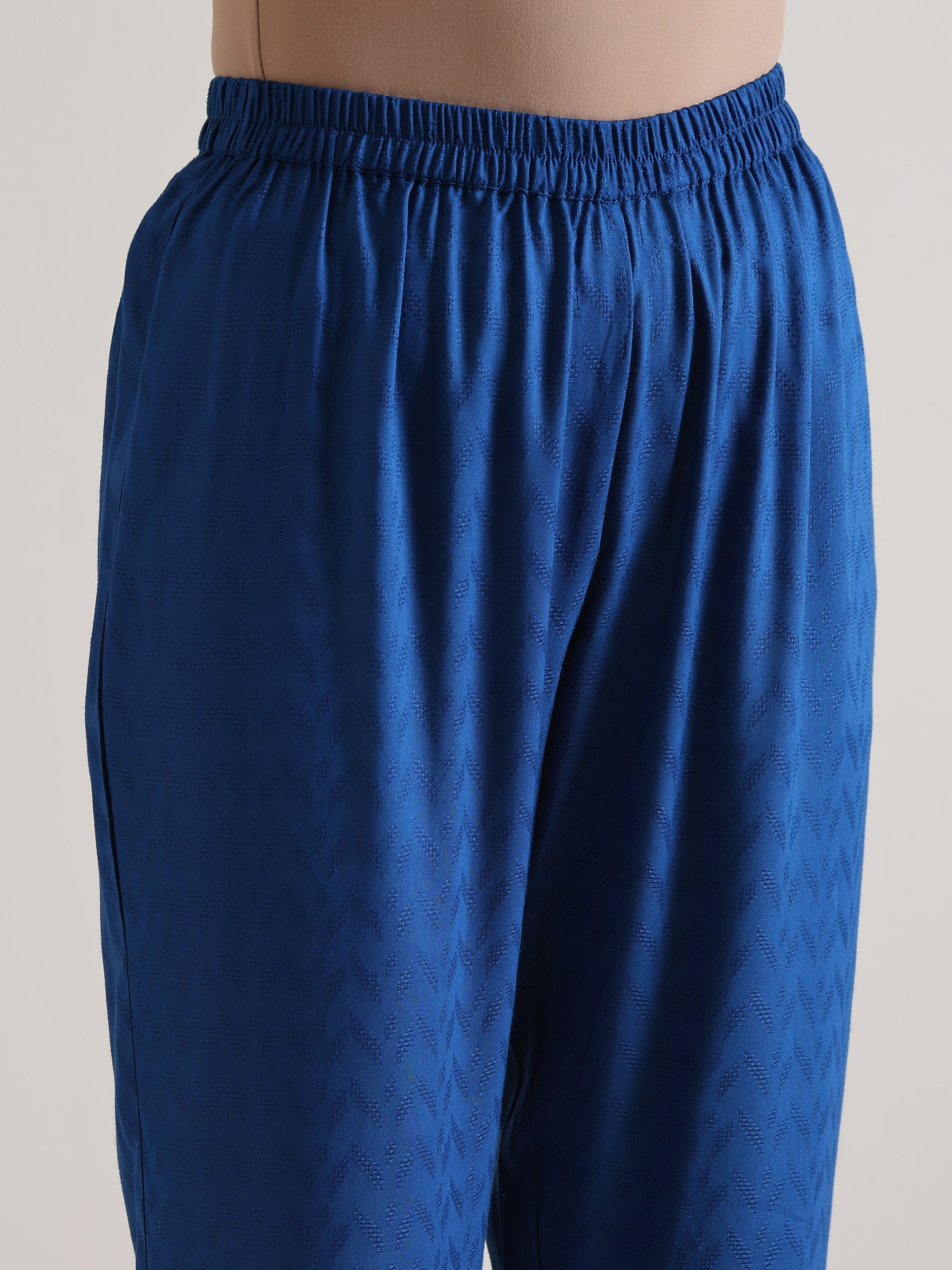 trueBrowns Ink Blue Oversized Round Co-Ord Set