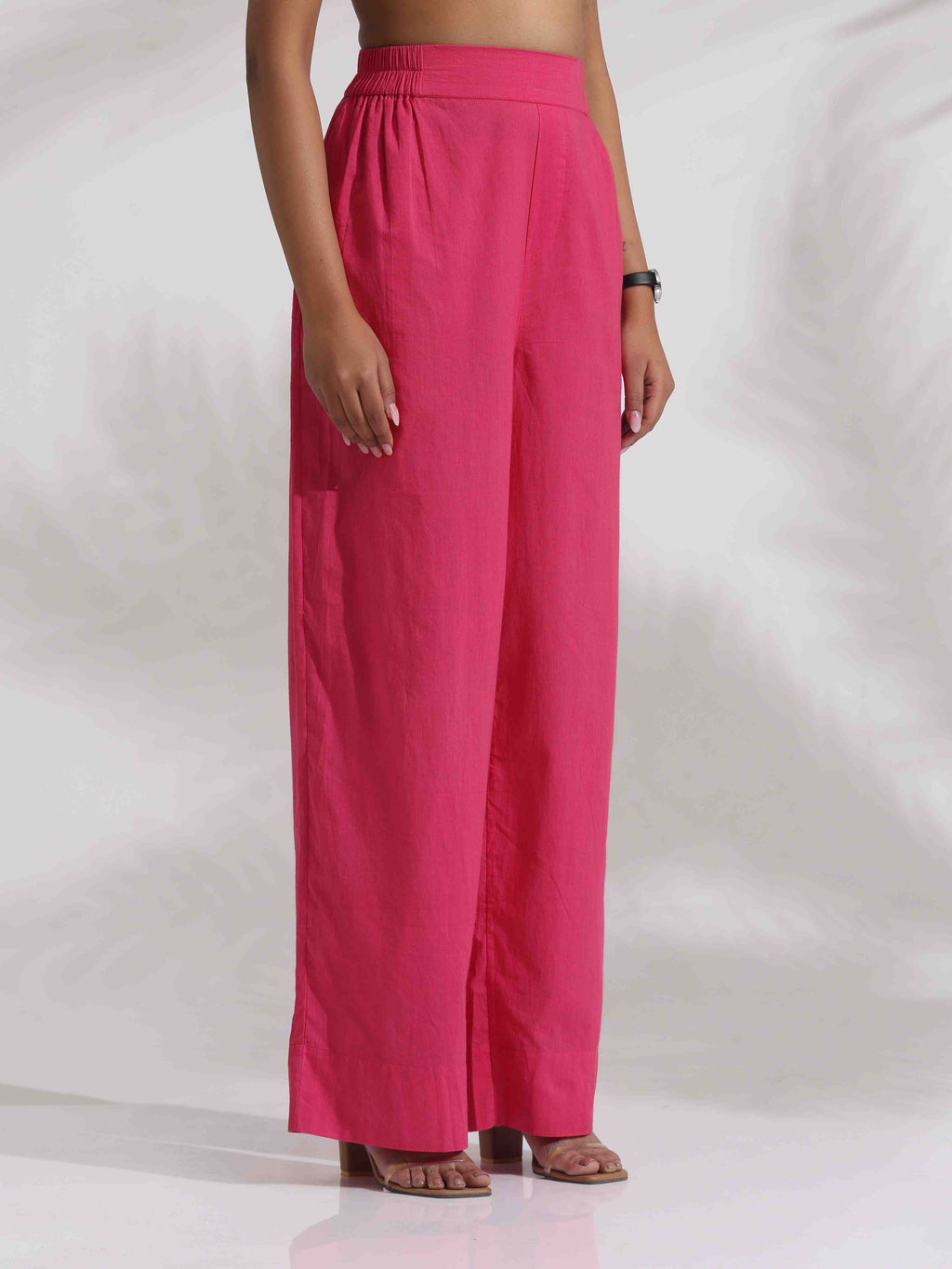 trueBrowns Pink Cotton Print Kurta Co-ord Set
