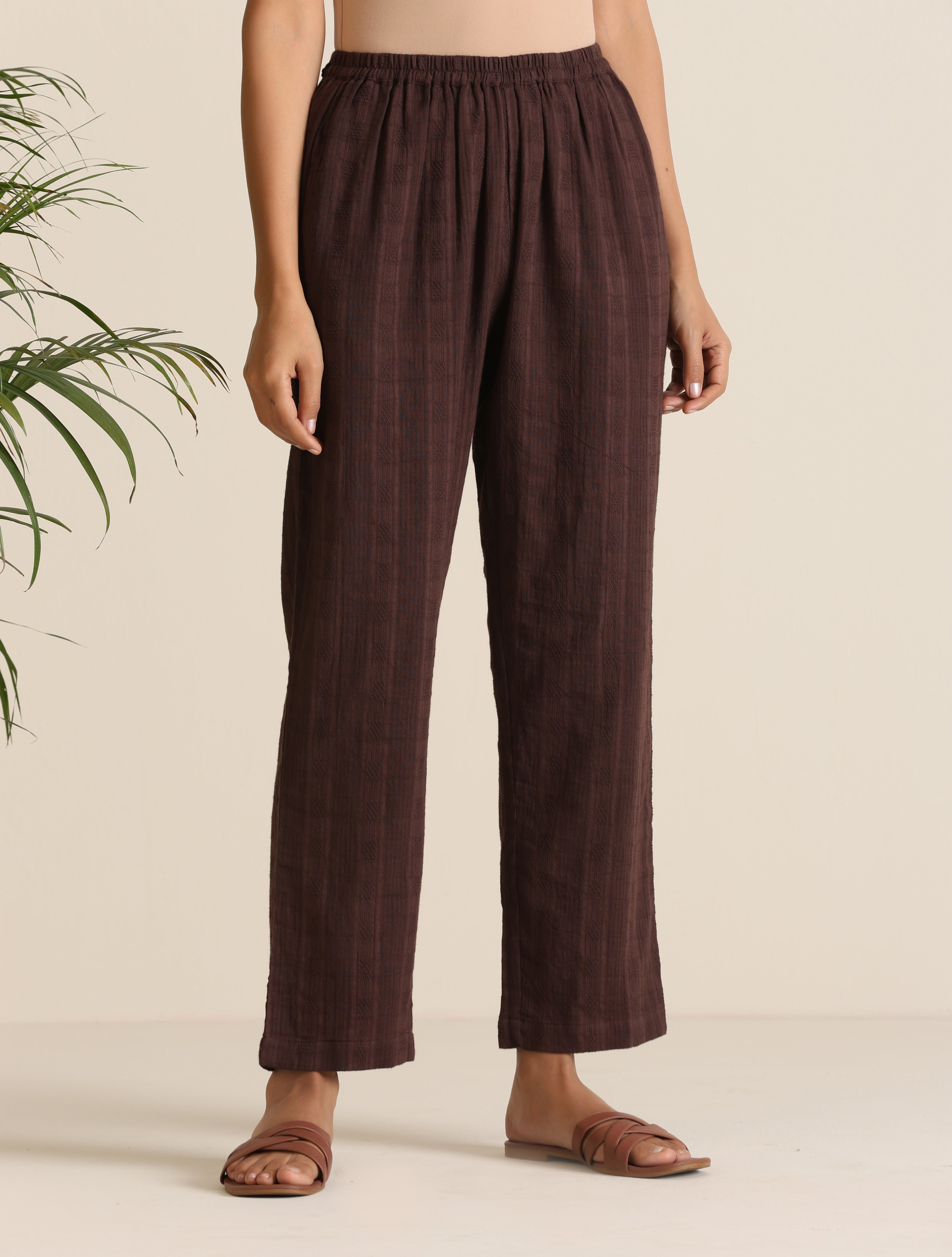 trueBrowns Cola Cotton Dobby Relaxed Co-ord Set