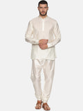 Sethukrishna Cream-Coloured Kurta with Pyjamas For Men