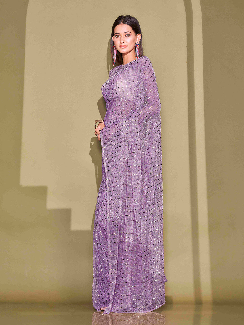 Tikhi Imli Sequinned Embellished Saree