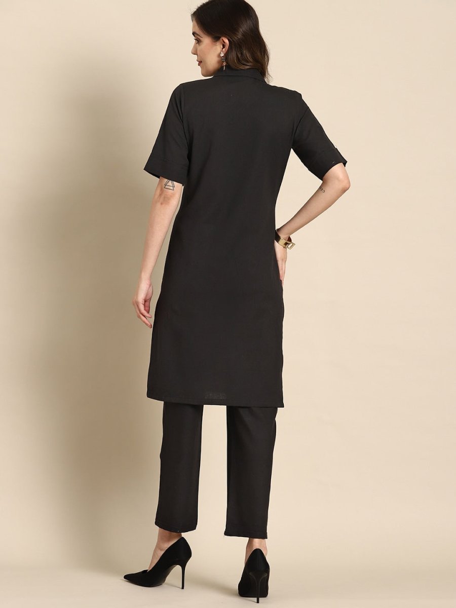 All About You Women Regular Pure Cotton Kurta with Trousers