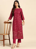 All About You Ethnic Motifs Printed Regular Kurta with Trousers