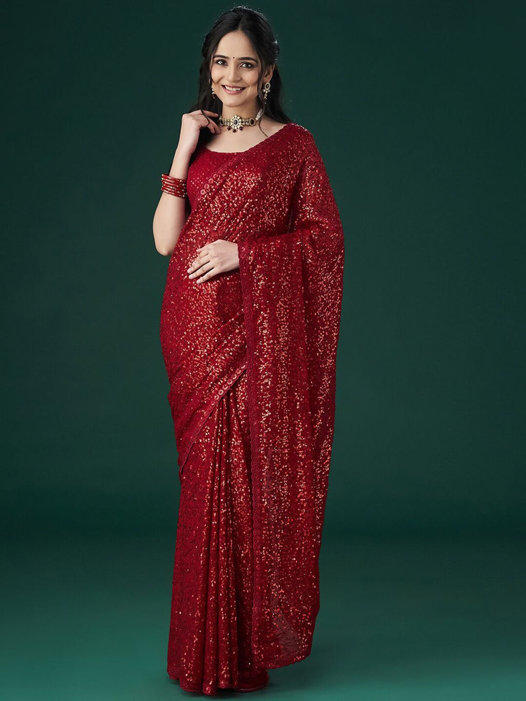 kasee Embellished Sequinned Saree