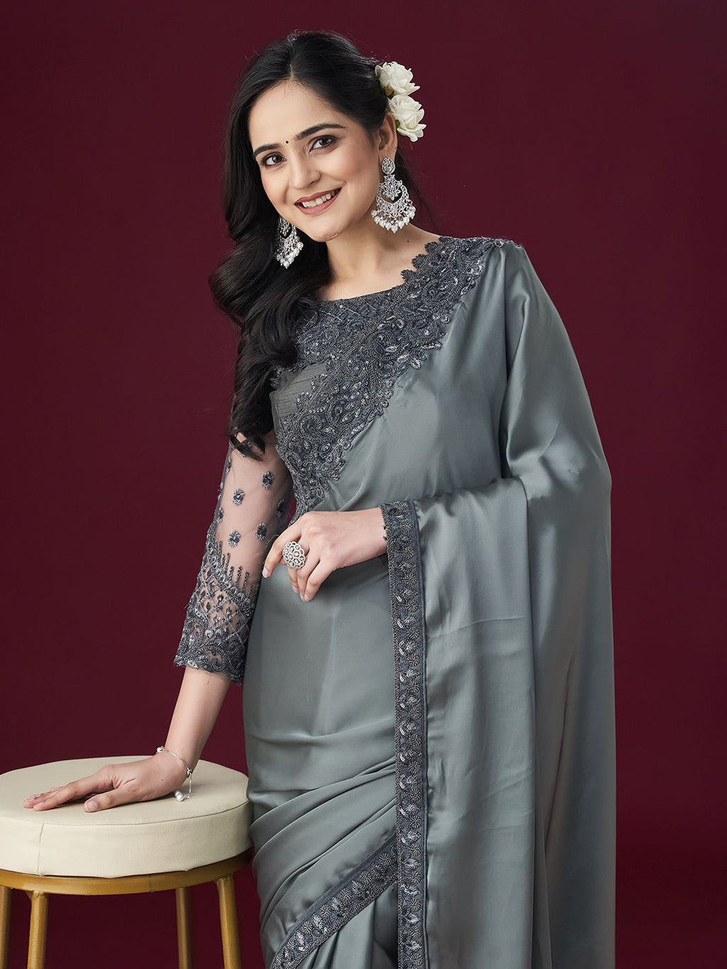 kasee Ethnic Embroidered Sarees