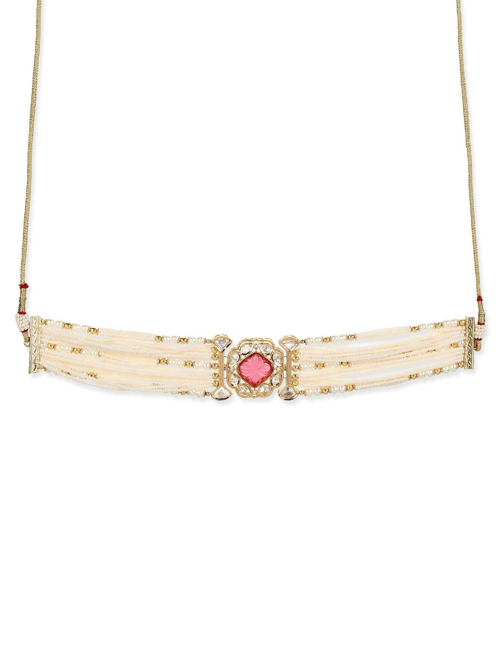 Women's Gold-Polished Necklace - Ruby Raang