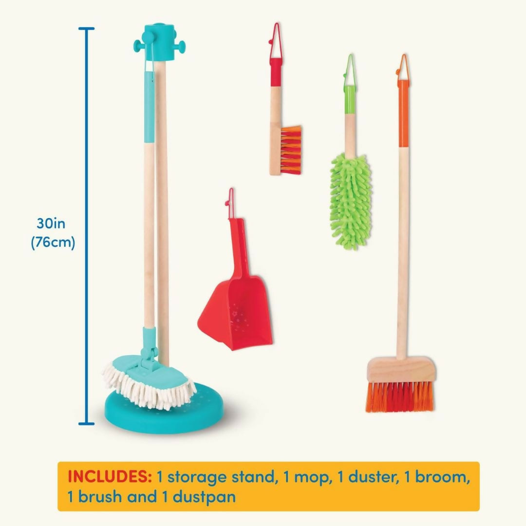Nesta Toys Wooden Cleaning Set (6Pcs)