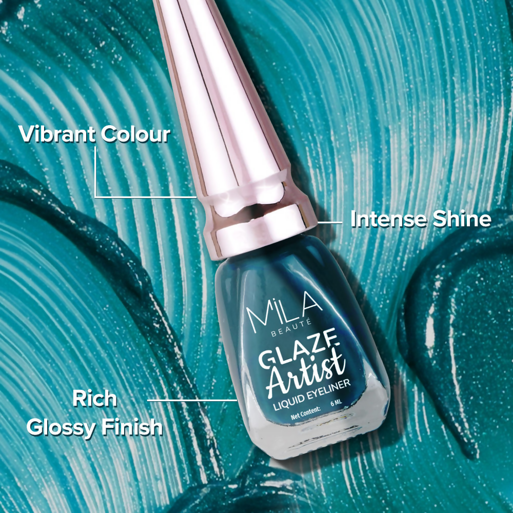 Mila Beaute Glaze Artist Waterproof & Smudge Proof Eyeliner - Infinite Blue