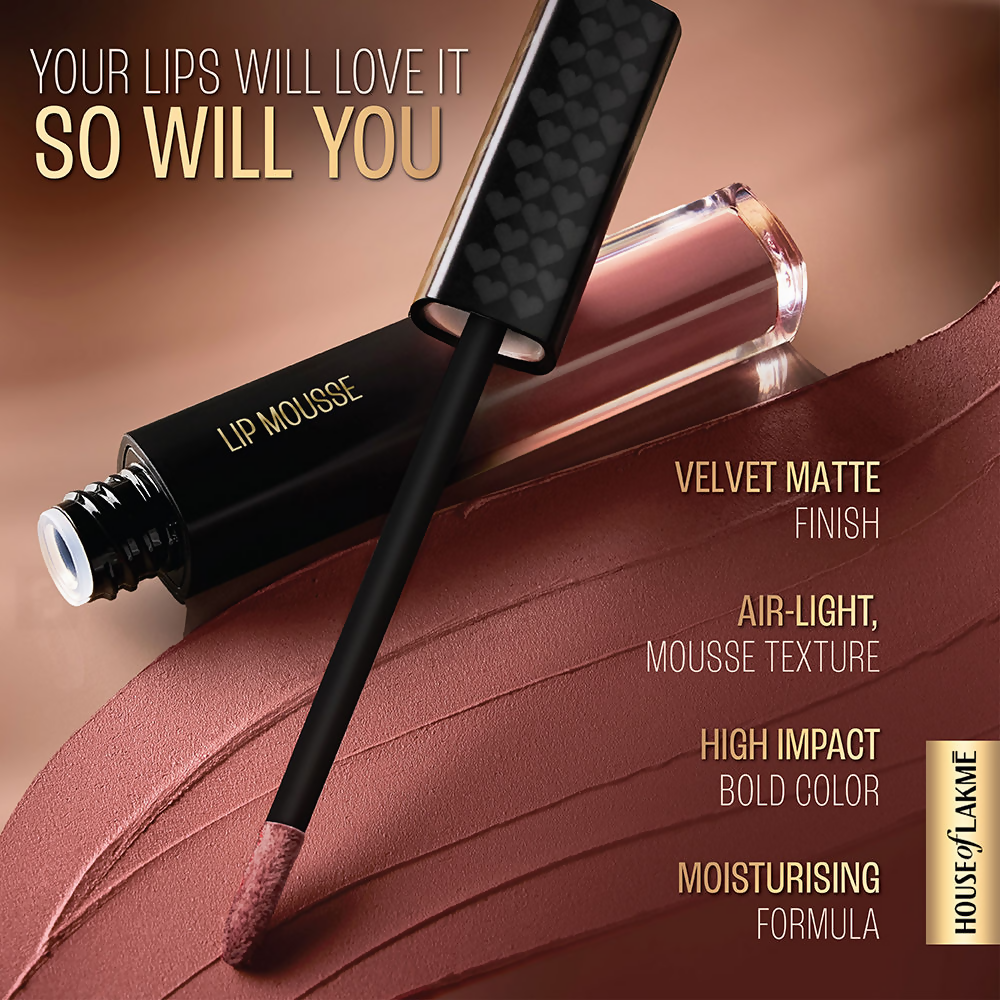 Lakme Xtraordin-Airy Velvet Matte Lip Mousse - Love Me Red