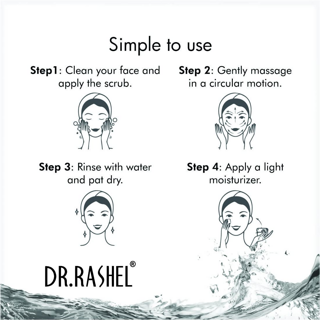 Dr.Rashel Charcoal Scrub For Face And Body