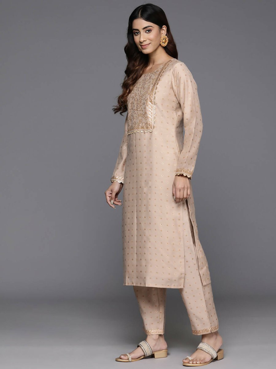 Ahalyaa Women's Traditional wear Kurta Set - Tan