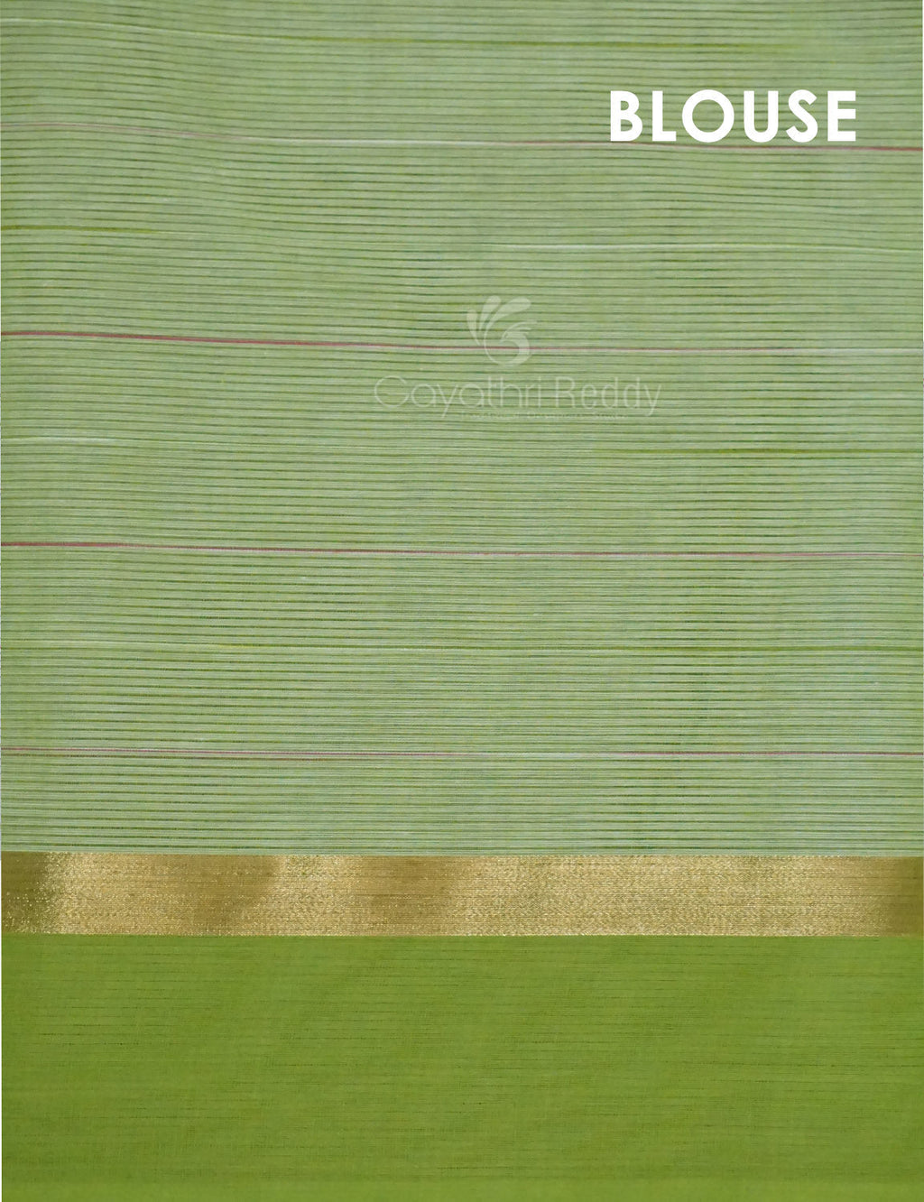 Dual Shade of Milk White And Leaf Green Pure Mangalgiri Cotton By Gayathri Reddy Designer Studio